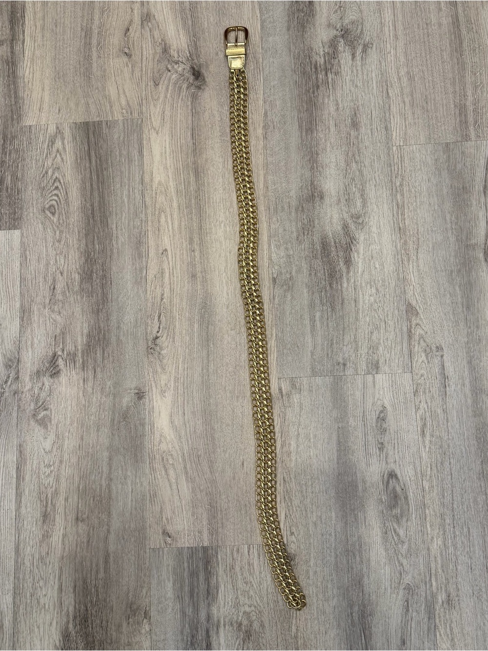 Vintage Gold Chain Link Belt 40” Adjustable Statement Waist Belt